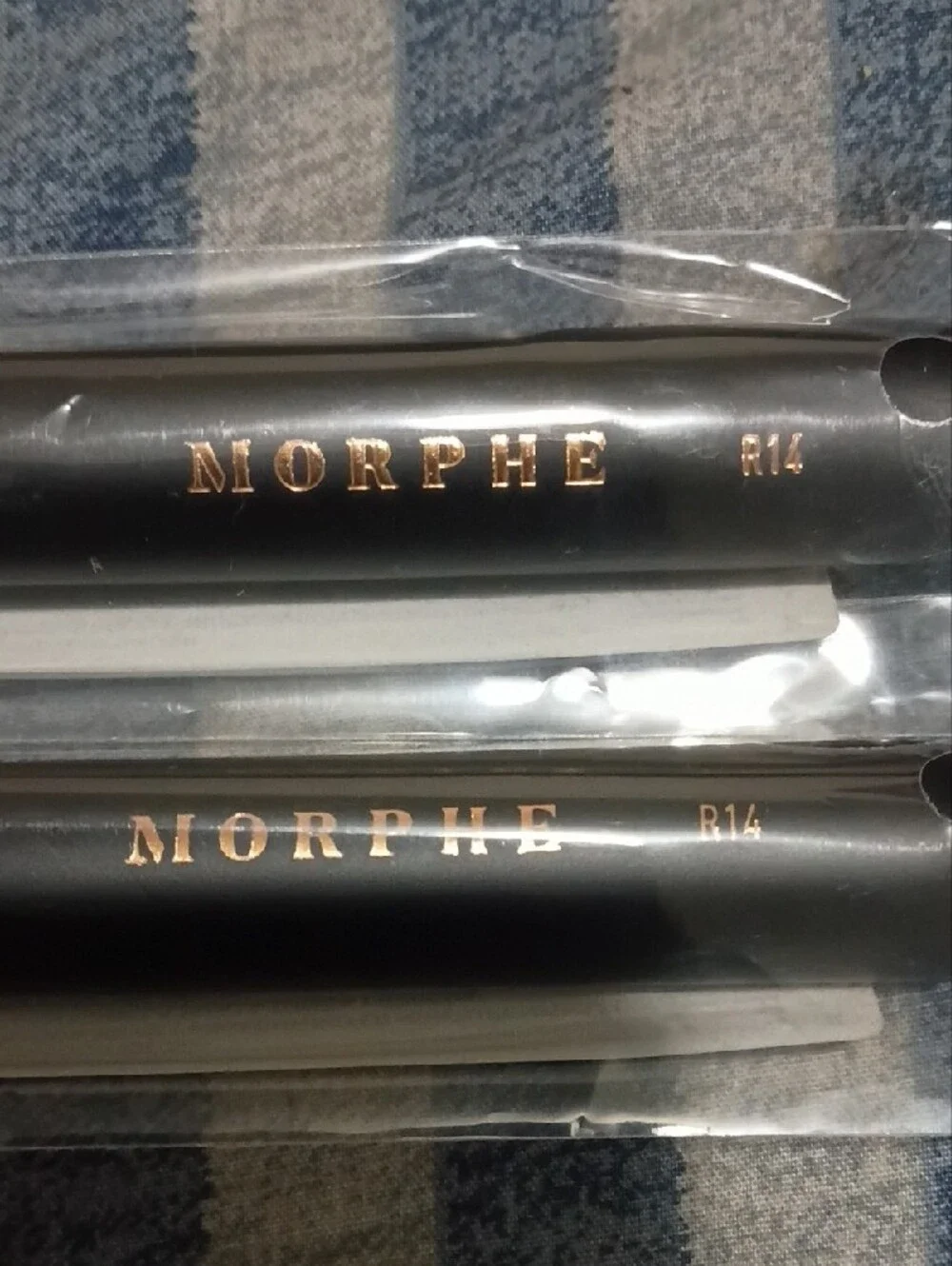 Morphe R14 Contour Brush in White, Rose Gold & Black NWT